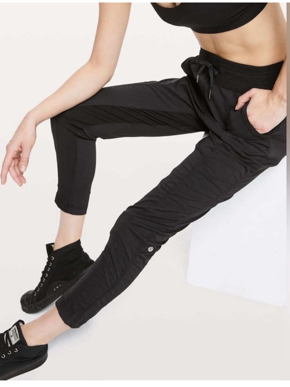 Lululemon Street to Studio Pant II Black 28” Swift Jogger Pants Size 12